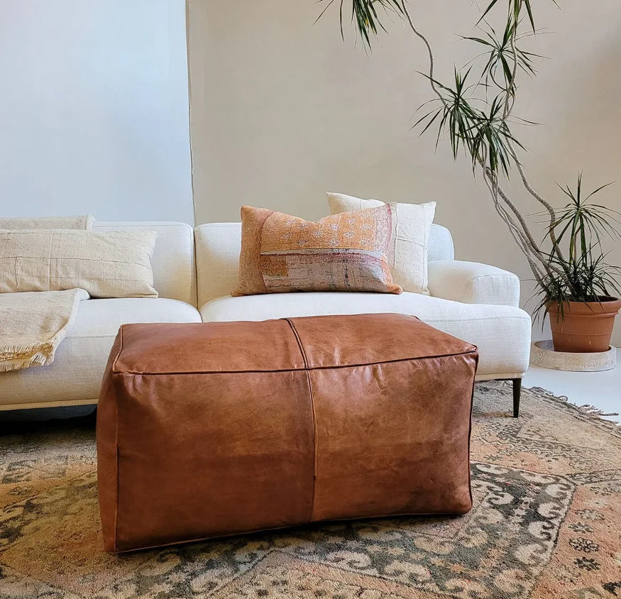 Our Top 5 Large Leather Ottomans as Versatile Statement Pieces
