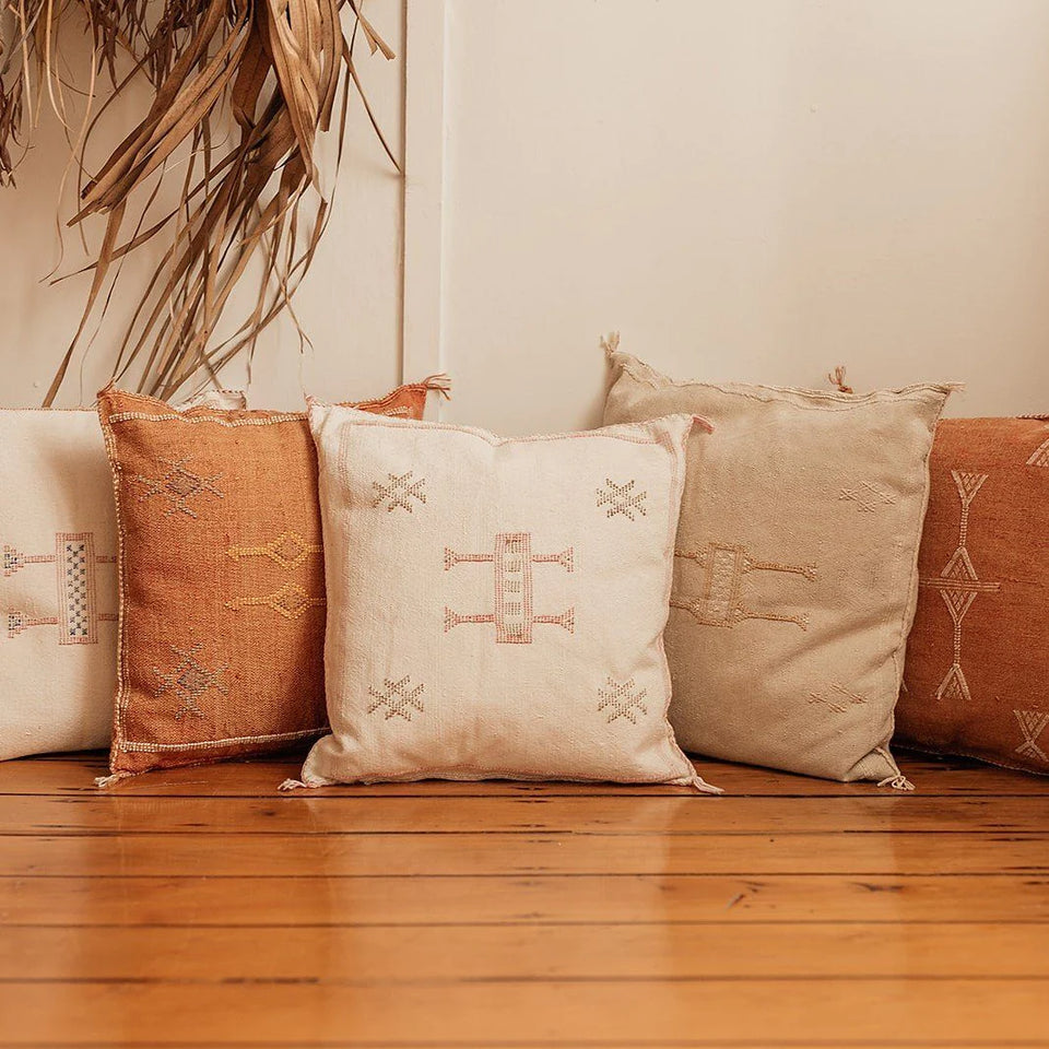 The Magic of Moroccan Cactus Silk Cushions: Colours, Patterns, and Symbolism