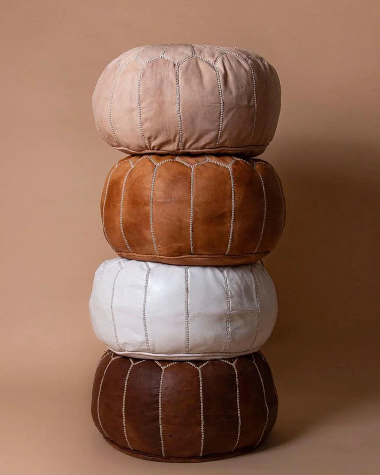 Sustainable and Ethical Production of Moroccan Pouffes: A Closer Look