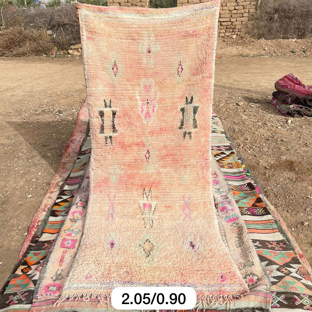 Vintage Moroccan rug runner - Sidi Haatha