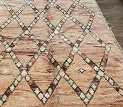 Vintage Moroccan Rug - Cross My Heart