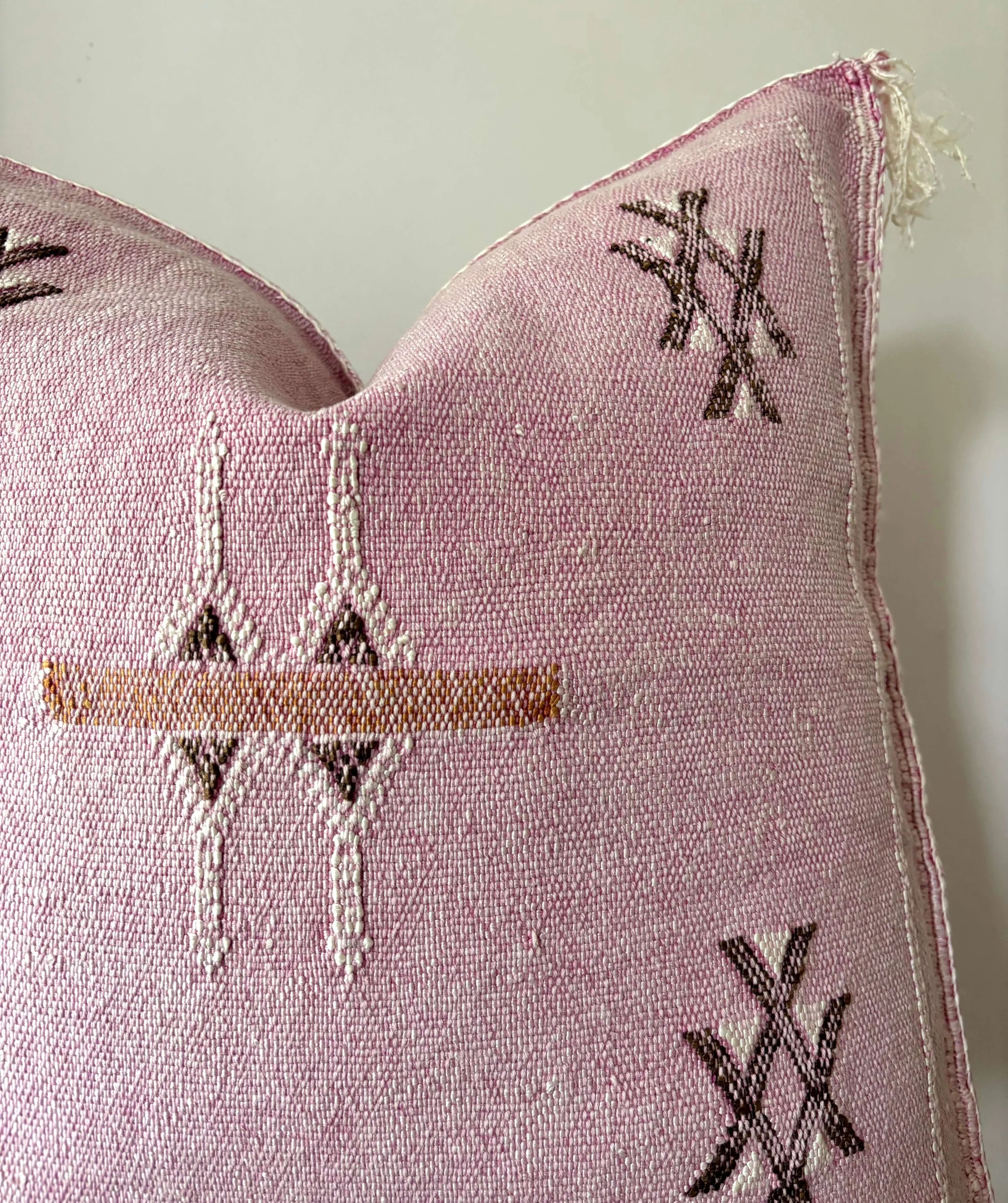 Cactus Silk Cushion Cover Pink