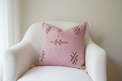 Cactus Silk Cushion Cover Pink