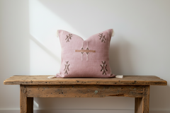 Cactus Silk Cushion Cover Pink