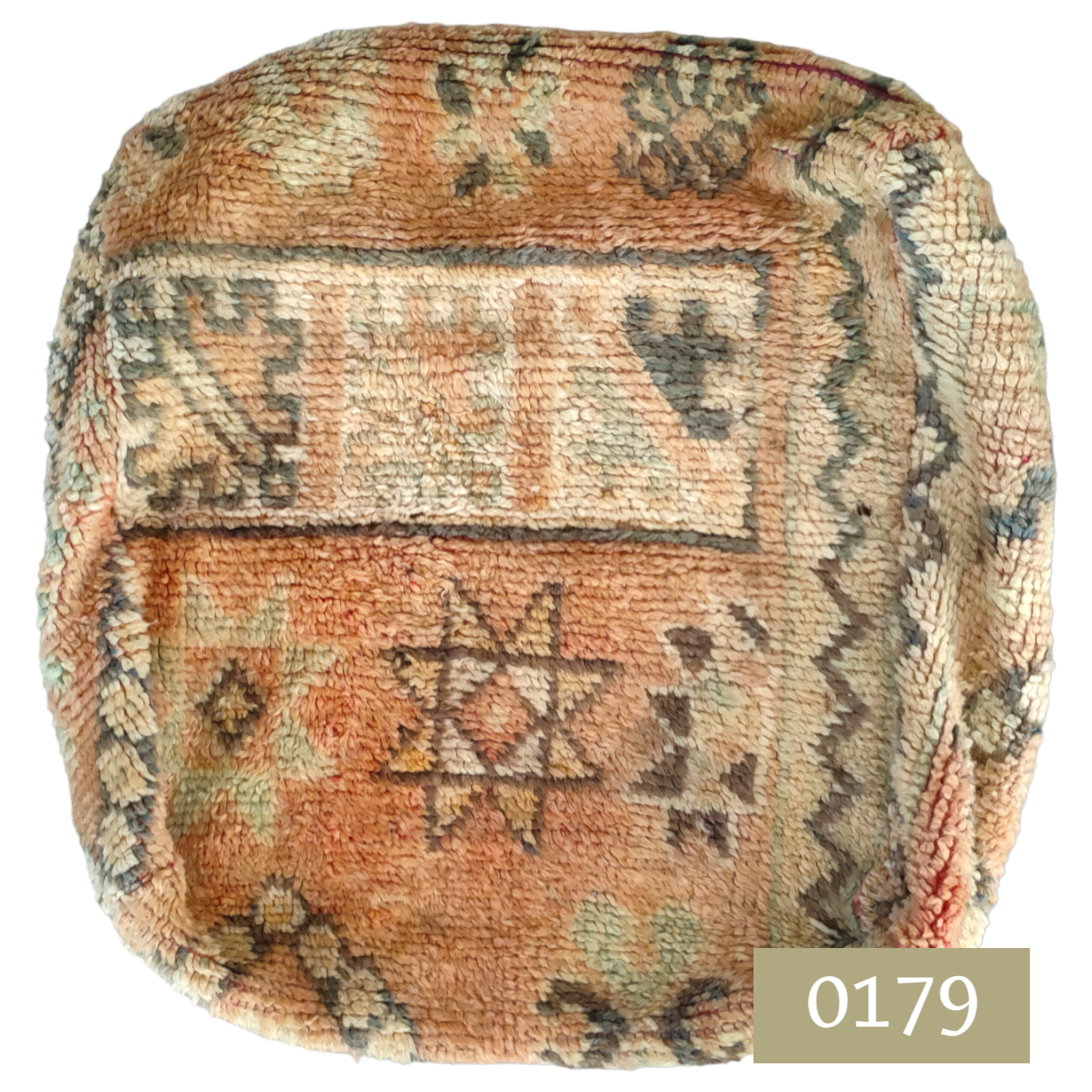 Moroccan Vintage Floor Cushion Pouf Square