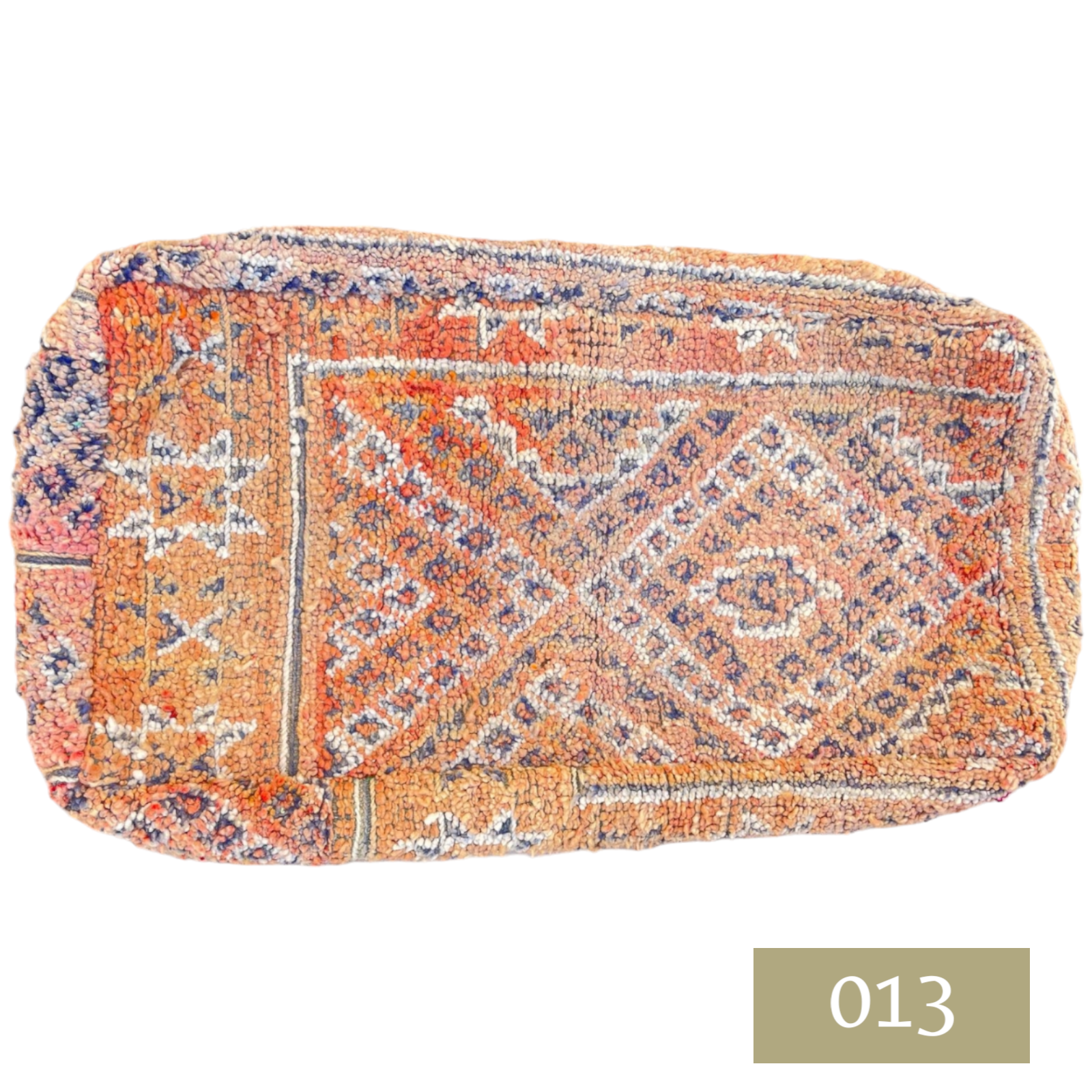 Moroccan Vintage Floor Cushion Pouf Large Rectangle