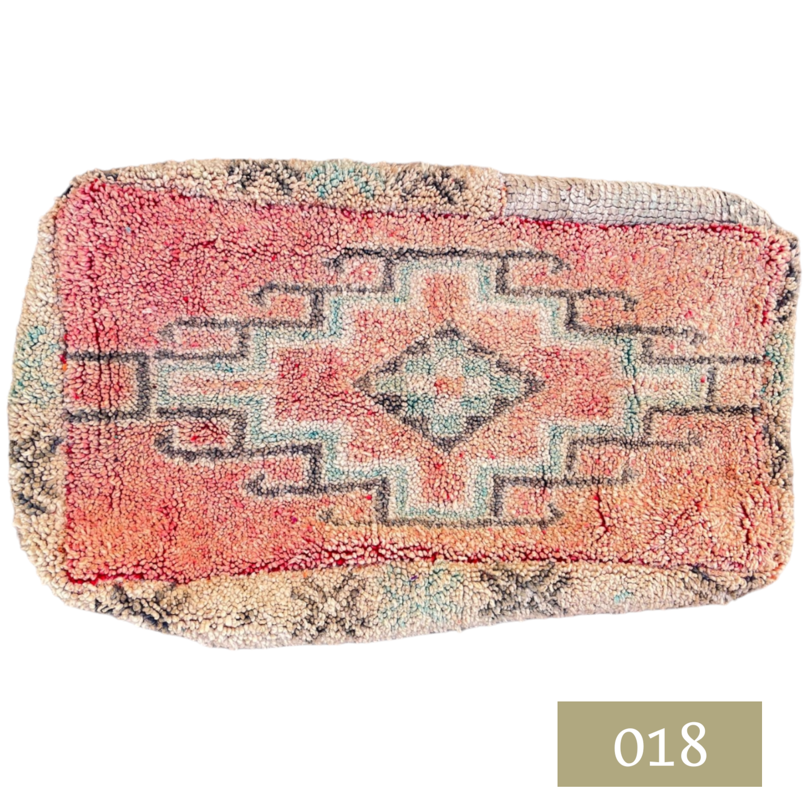 Moroccan Vintage Floor Cushion Pouf Large Rectangle