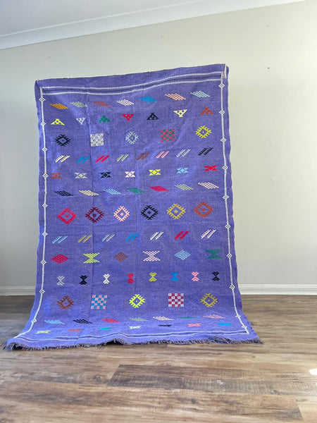 Kilim Rug - Purple - 245cm x 140cm