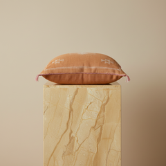 Cactus Silk Cushion Ochre