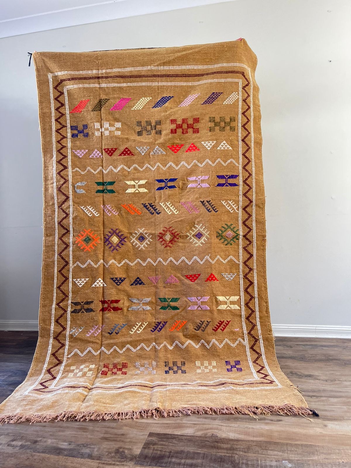 Kilim Rug - Camel - 245cm x 140cm