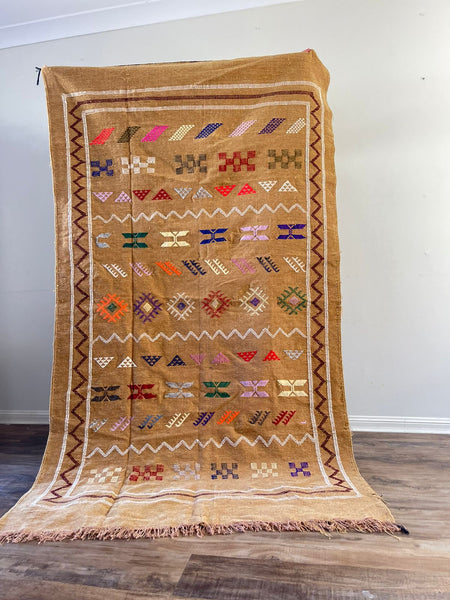 Kilim Rug - Camel - 245cm x 140cm