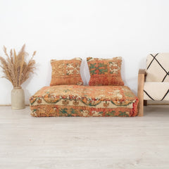 Moroccan Vintage Floor Cushion Pouf Large Rectangle