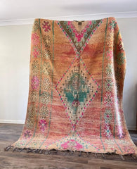 Vintage Moroccan Rug - Blush Boujaad