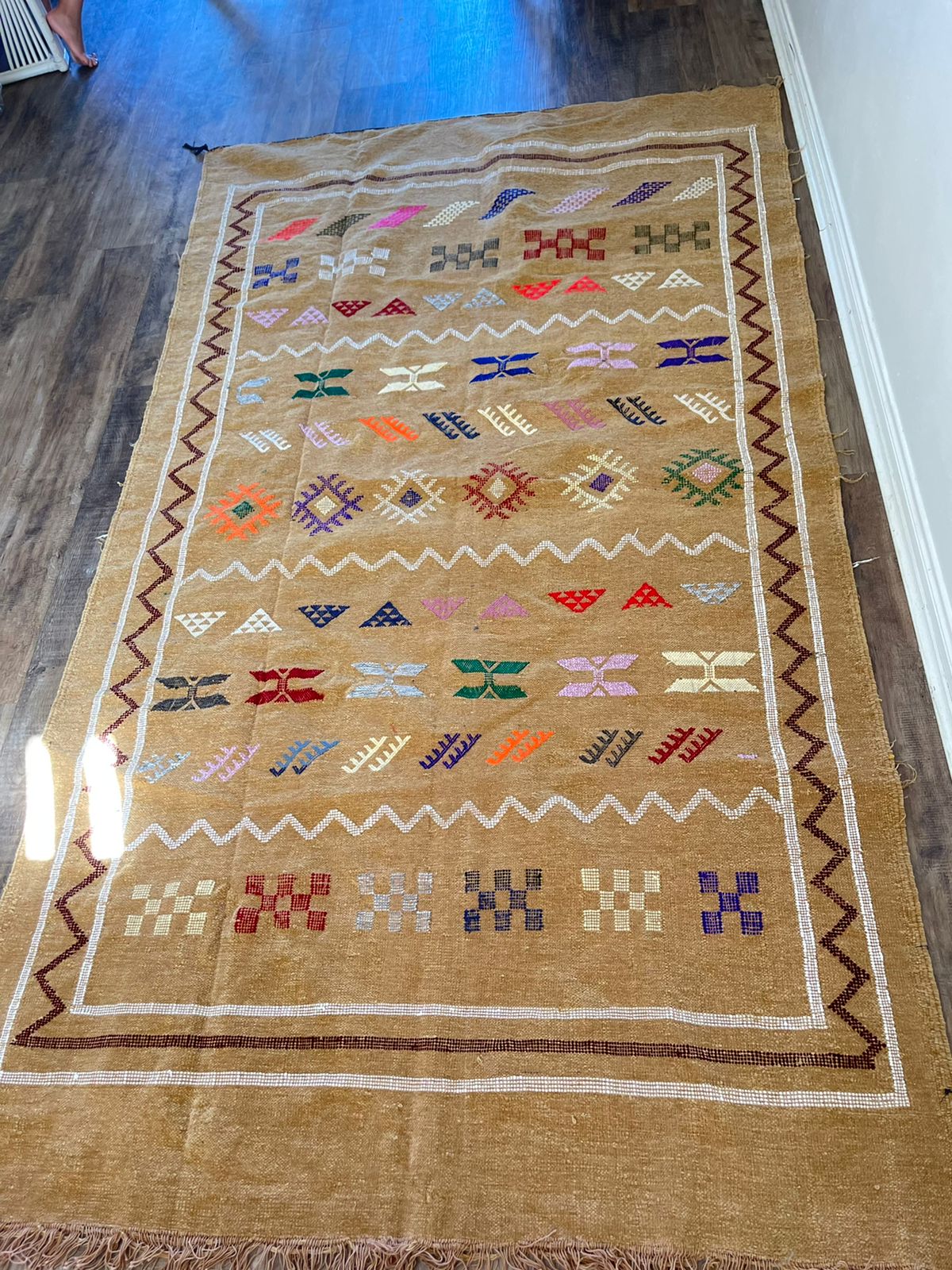 Kilim Rug - Camel - 245cm x 140cm