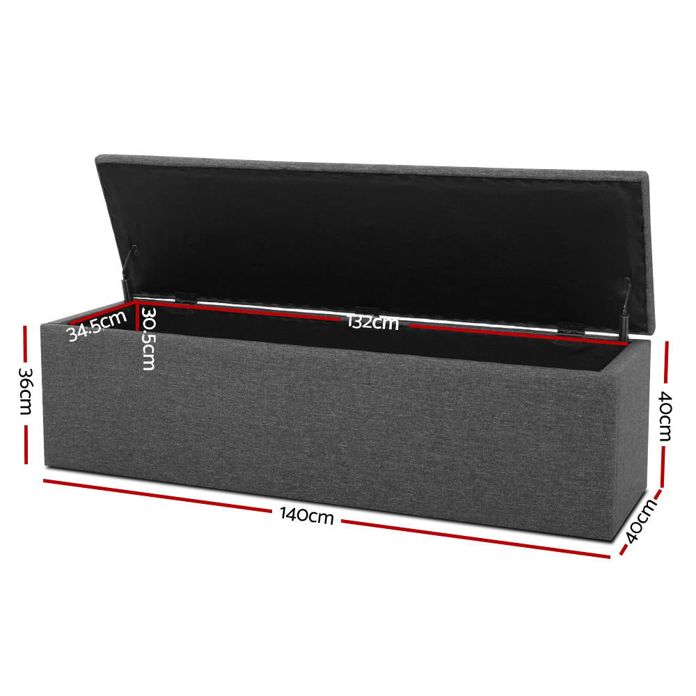 Velvet Ottoman Storage Box - Blanket Box, Toy Box With Tufted Chesterfield Design, Multiple Colors
