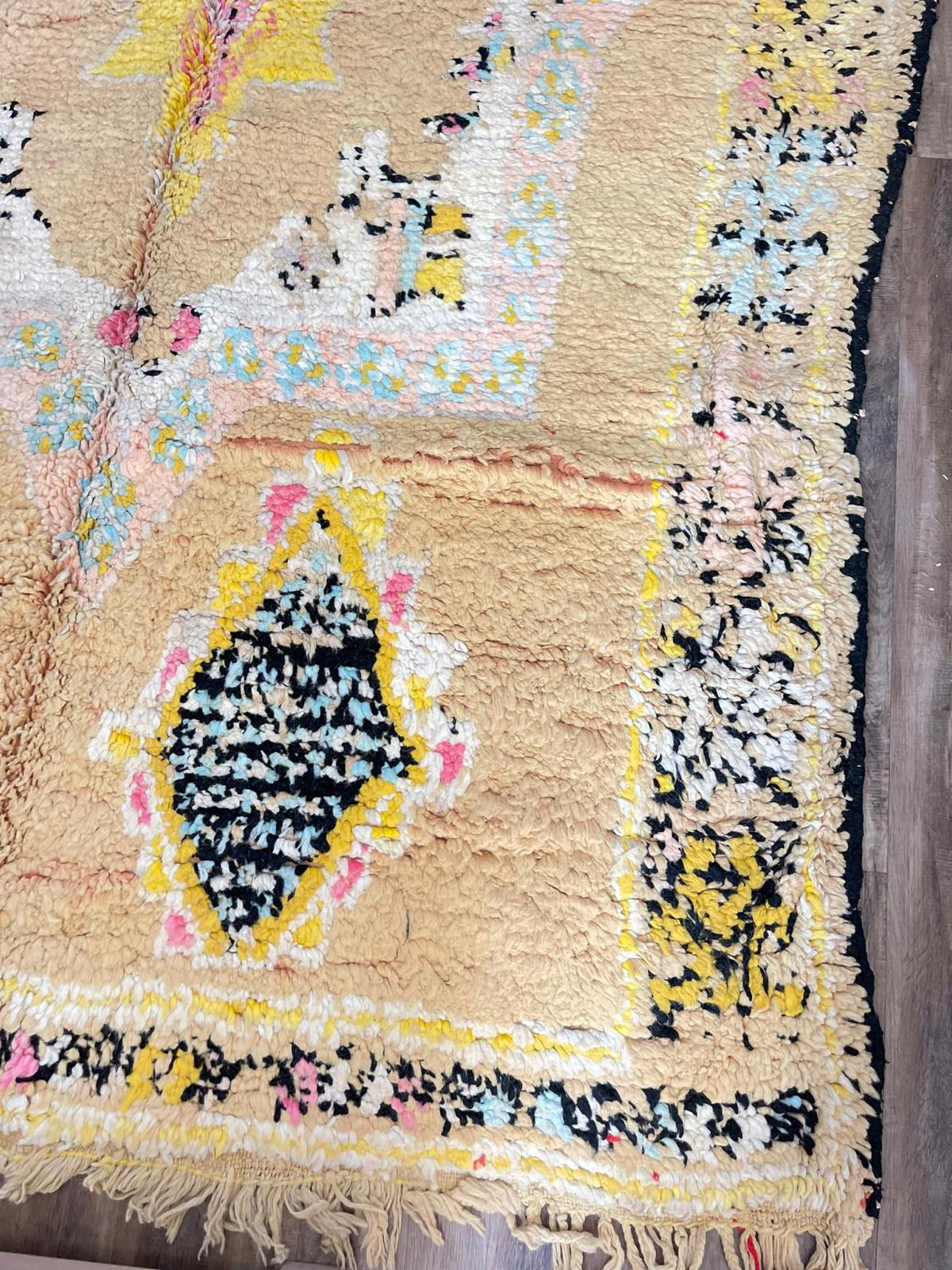 Vintage Boujaad Moroccan Rug - 385cm x 190cm - Bab lhed Akwass